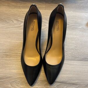 Michael Kors Black Heels Classic Pointed-Toe Pumps